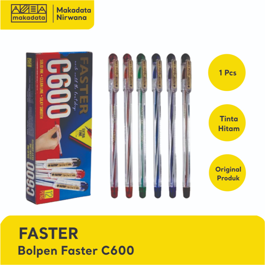 

FASTER BOLPEN/BOLLPOINT/PULPEN C600 (1 PCS)