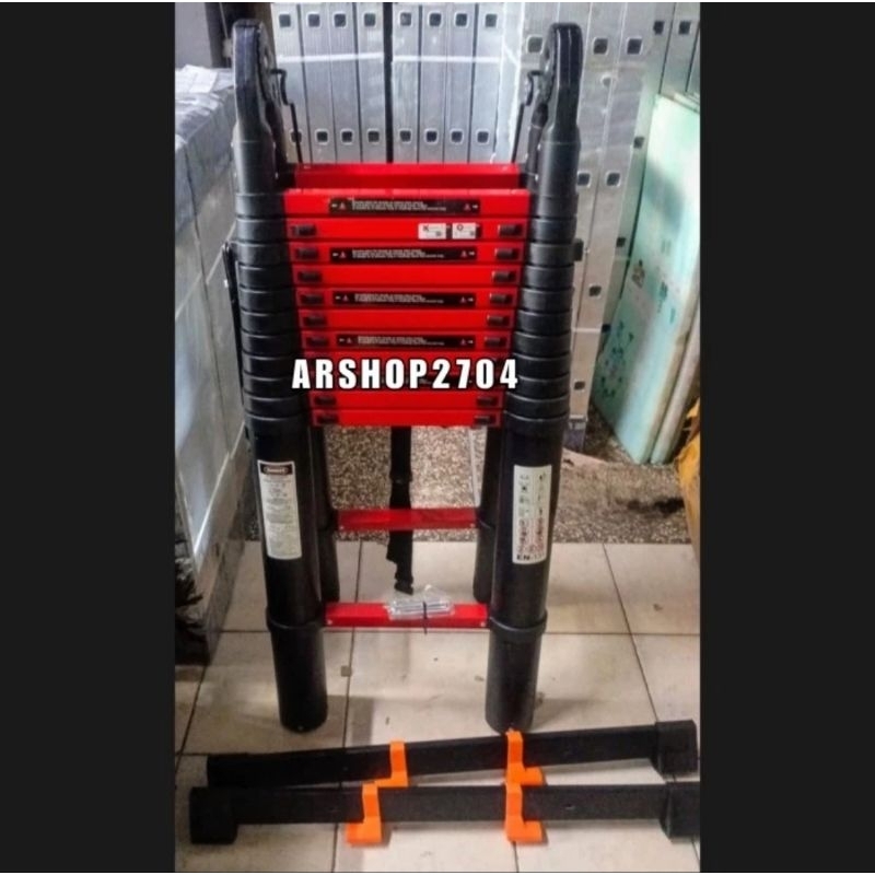 Tangga teleskopik double 10 meter