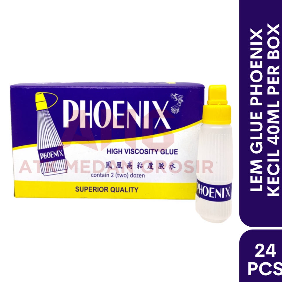 

KODE D1I7 LEM GLUE PHOENIX PER KOTAK ISI 24PCS UKURAN 4GR MURAH
