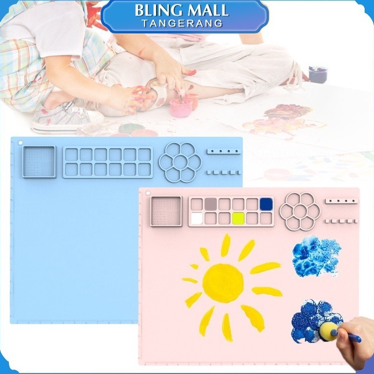 

KODE P2D3 Painting Mat Anti Air Silikon Kelas Makanan Painting Mat Dengan Palet Tahan Lama Anti Api 45cm