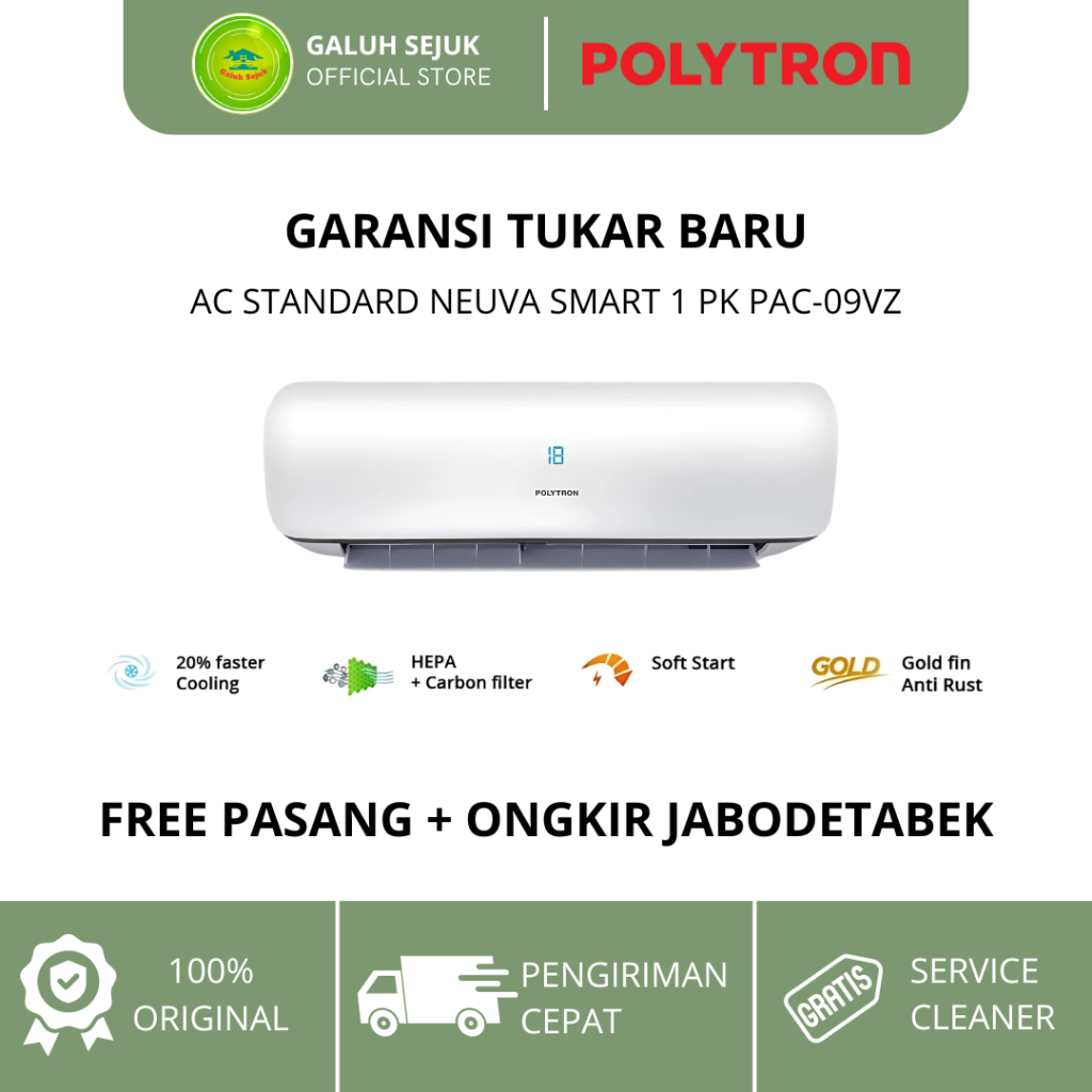 POLYTRON AC STANDARD NEUVA SMART 1 PK PAC-09VZ - AC POLYTRON 1PK