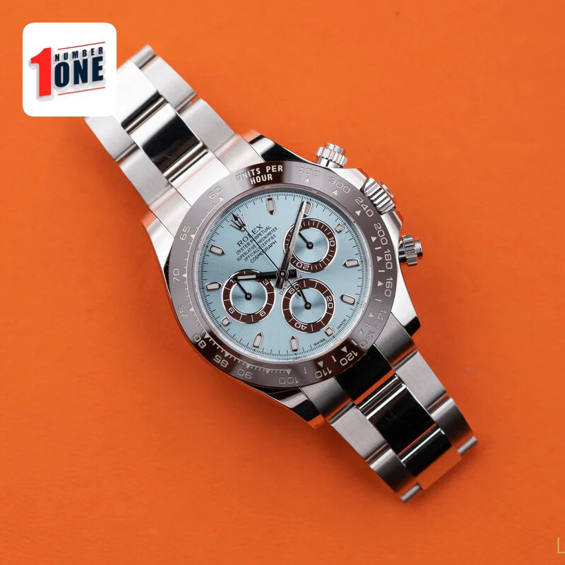 ROLEX  COSMOGRAPH DAYTONA PLATINUM 40MM ICE BLUE INDEX DIAL 116506 SWISS IN QUALITY 1:1 FULLSET