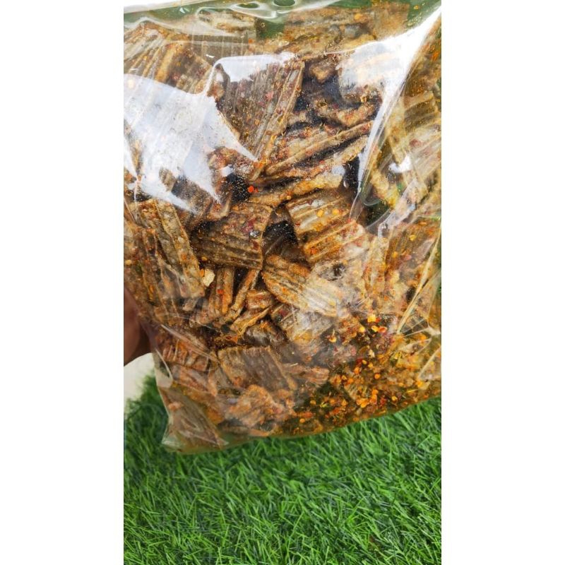 

Kerupuk jengkol Extra Pedas Daun Jeruk netto 1KG