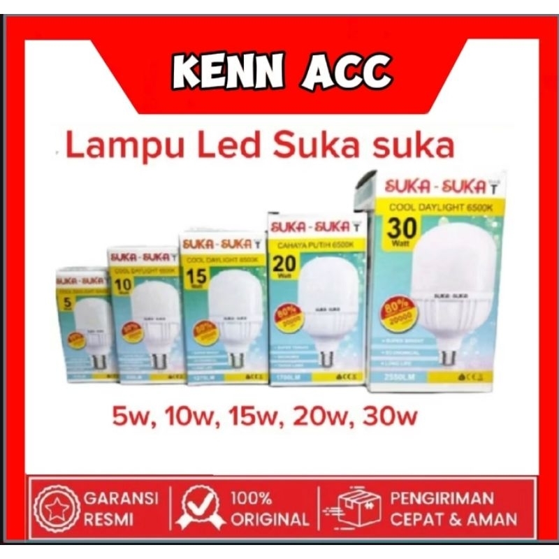 Lampu LED Suka Suka cahaya putih/ Lampu suka suka kapsul / Lampu murah