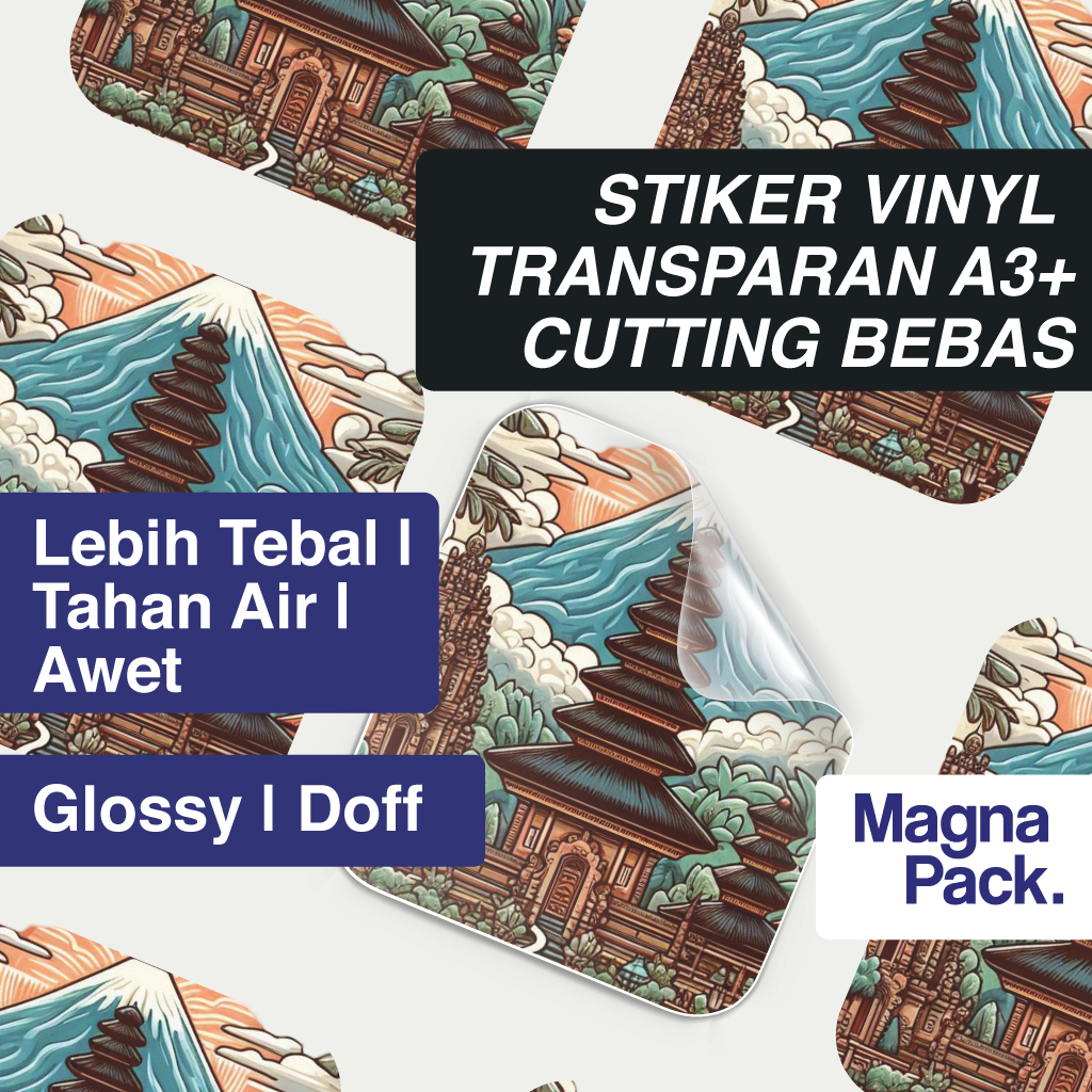 

Cetak Stiker Vinyl Transparan A3+ | Label Makanan Minuman | Custom Cutting Kiss Cut | Lebih Tebal & Tahan Air