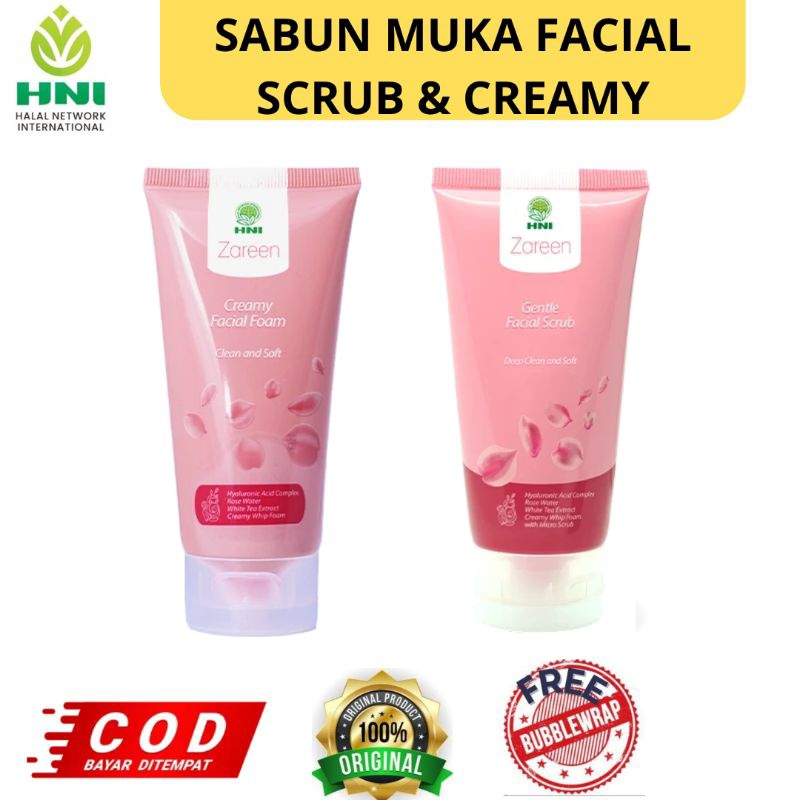 Sabun Muka Zareen Creamy & Scrub HNI