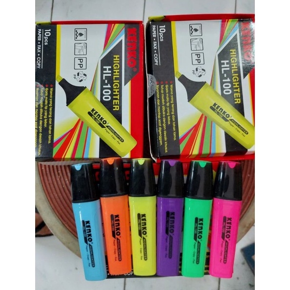 

KODE T9V6 BOX ISI 1 HIGHLIGHTER KENKO HL1 BERKUALITAS KENKO HL 1 MURAH
