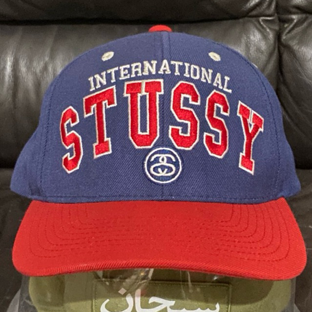 stussy two tone caps topi stussy international