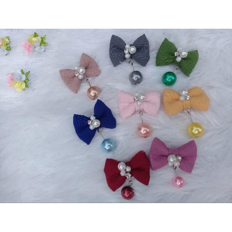 Bros jilbab pita kain bross hijab murah aksesoris peniti bros