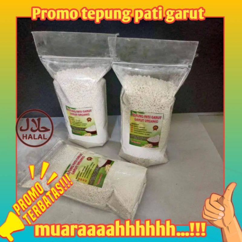 

Promo murah tepung pati garut aslii harga per 1kg