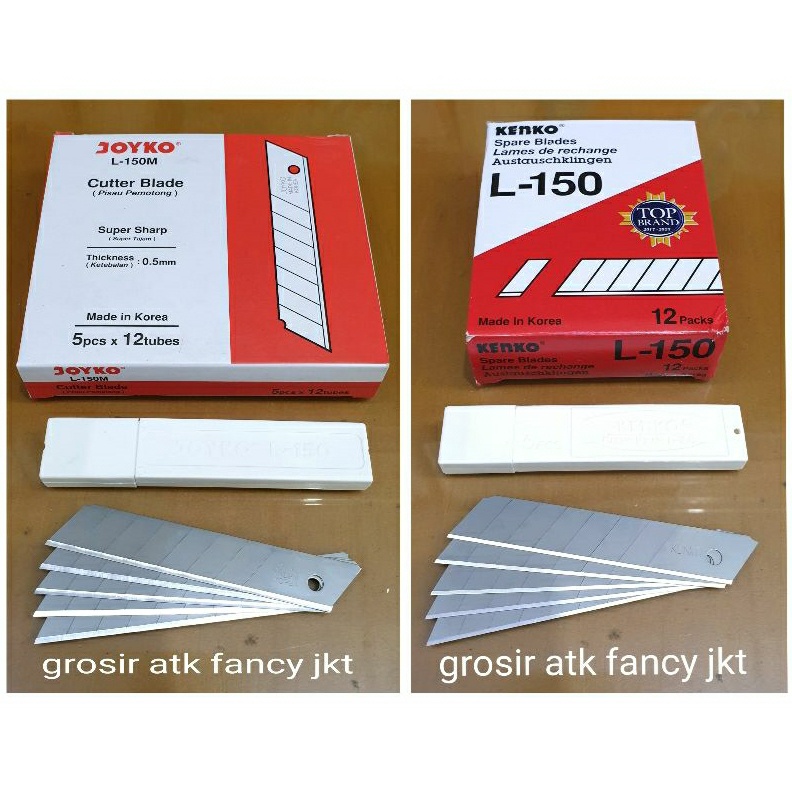 

KODE C9F5 12 tube L 15 Cutter Blade Refill Isi Pisau Pemotong Joyko L15 1 tube isi 5 pcs