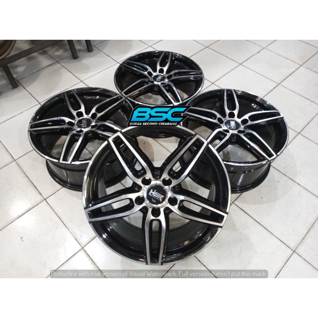 Velg Mobil Racing Bekas R17 HSR Hitachi Pcd 5x112 Ring 17 Buat Mercy Innova Rush Terios Camry Teana 