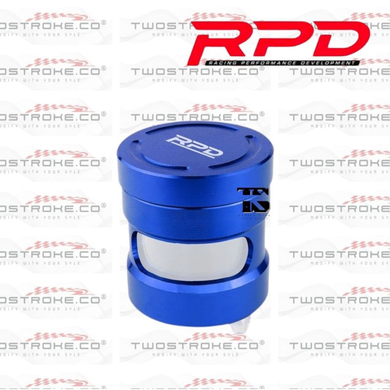 Tabung Minyak Rem RPD Hitam Ukuran Big Biru Anodized // Tabung Minyak Rem RPD Blue Anodized // Origi