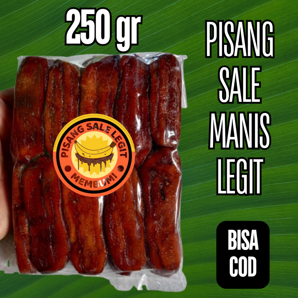 

COD Sale Pisang Basah 250 gr Camilan jadul Legit manis