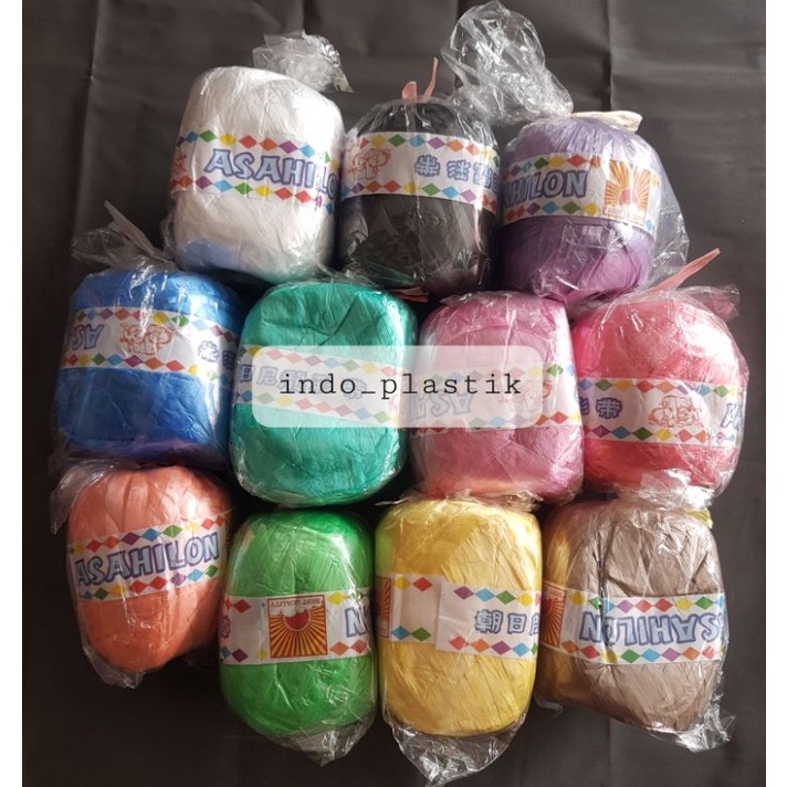 Dapatkan Tali Rafia Halus  lon Warna Warni  Tali Rafia rajut  Tali Rafia Lembut