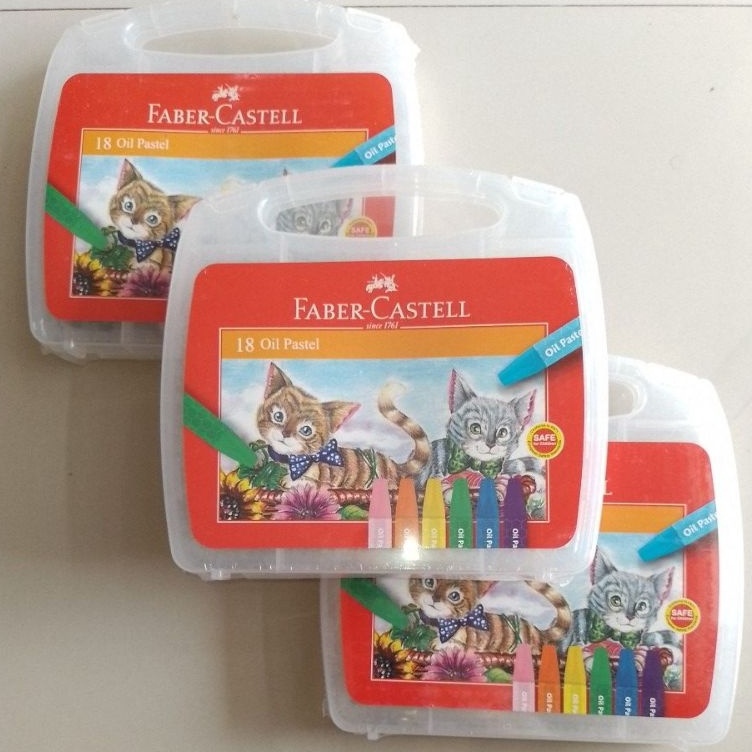 

KODE O3F5 Crayon Oil Pastel Faber Castell 18 Warna Ekonomis Set Original Free Bubble Dus
