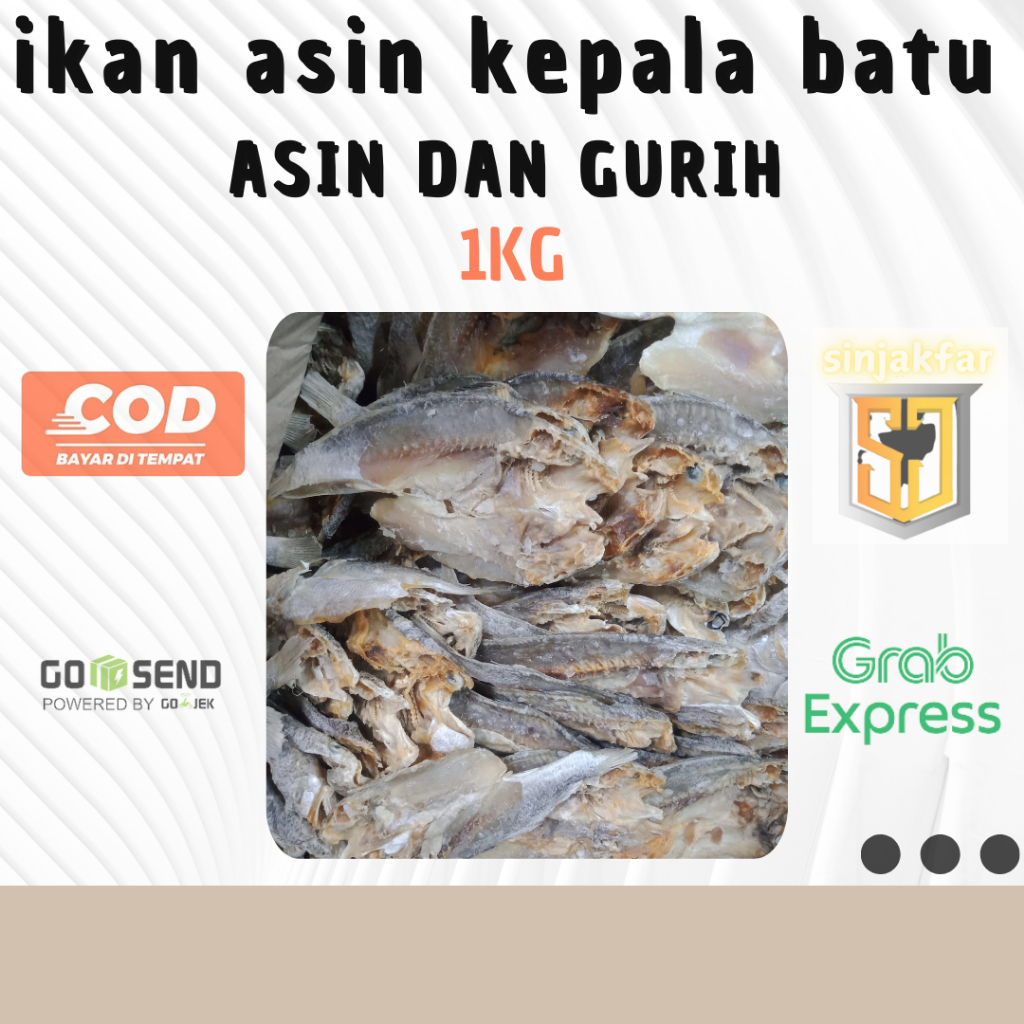 

Ikan Asin Kepala Batu-Gulama 250gr-1kg Nikmati Rasa Asin Yang Autentik