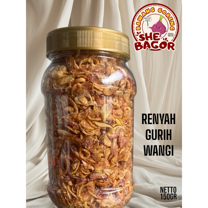 

SHEBAGOR Bawang Goreng Brebes Netto 150 gr (Toples) | Renyah Gurih