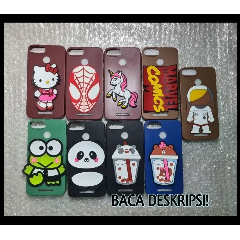 case evercoss U6 Xtream 1 plus kompatibel modifikasi soft karakter motif