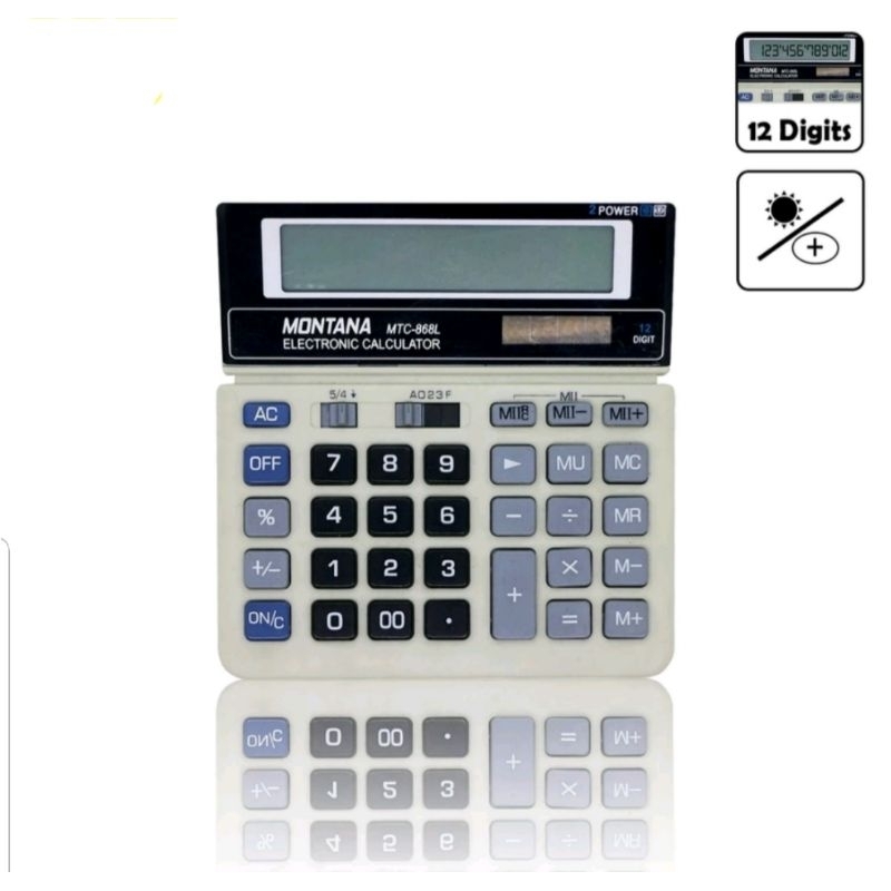 

CALCULATOR/KALKULATOR MTC-868 MONTANA 12 DIGITS