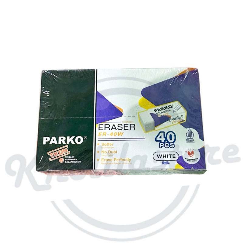 

Eraser / Penghapus Putih Parko ER-40W isi 40 pcs