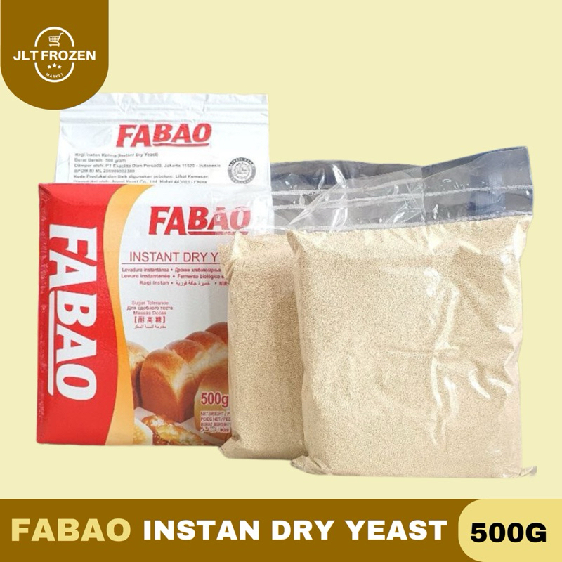 

Fabap Instan Dry Yeast / Ragi Kering Instan / Pengembang Roti - 500g / REPACK 100g / 50g