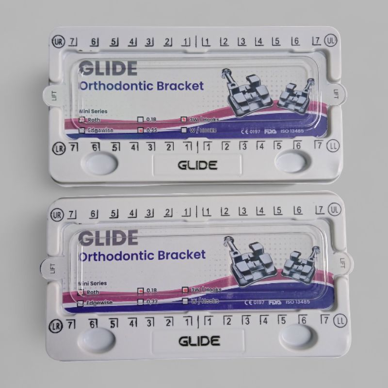 Bracket GLIDE Mini Roth / Behel Gigi / Dental Bracket Metal Orthodontic