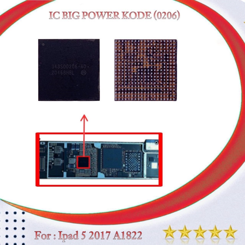 IC POWER BIG IPAD 5 2017 A1822 KODE (0206)
