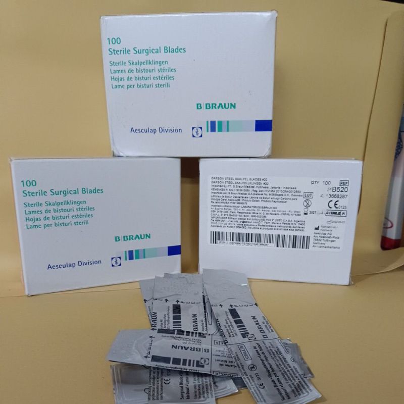 B braun Bisturi Pisau Bedah Aesculap surgical Blade / eceran/ pc