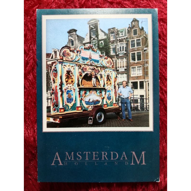 

Post card Belanda Amsterdamse Orgelman UN USED