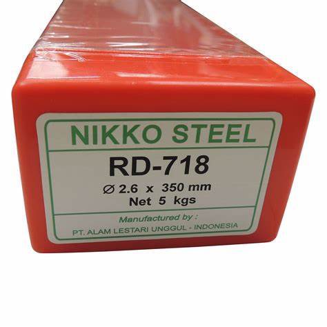 Kawat Las RD-718 2.6mm E7018 Nikko Steel RD718 2,6mm 5KG