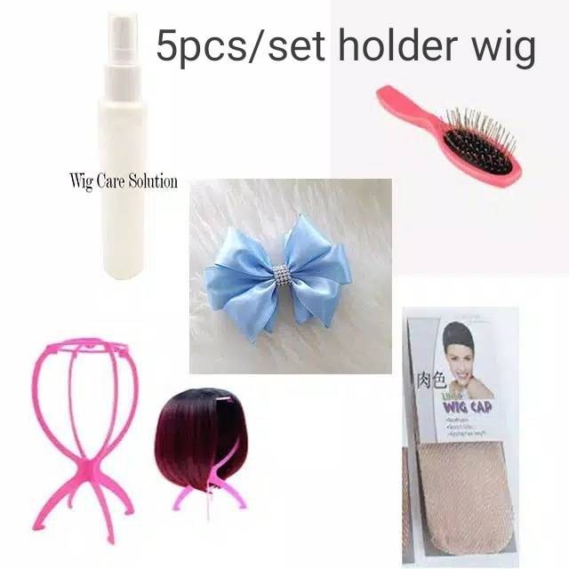 wig curly panjang poni samping VC