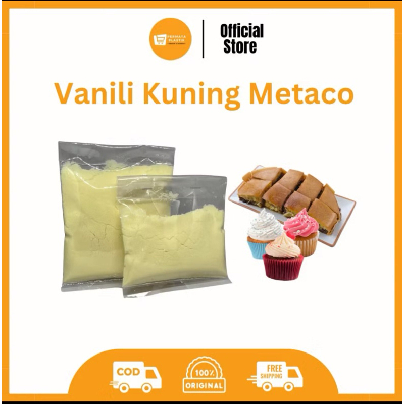 

Vanilli Kuning Metaco Bubuk Bukan Cair Untuk BahanKue