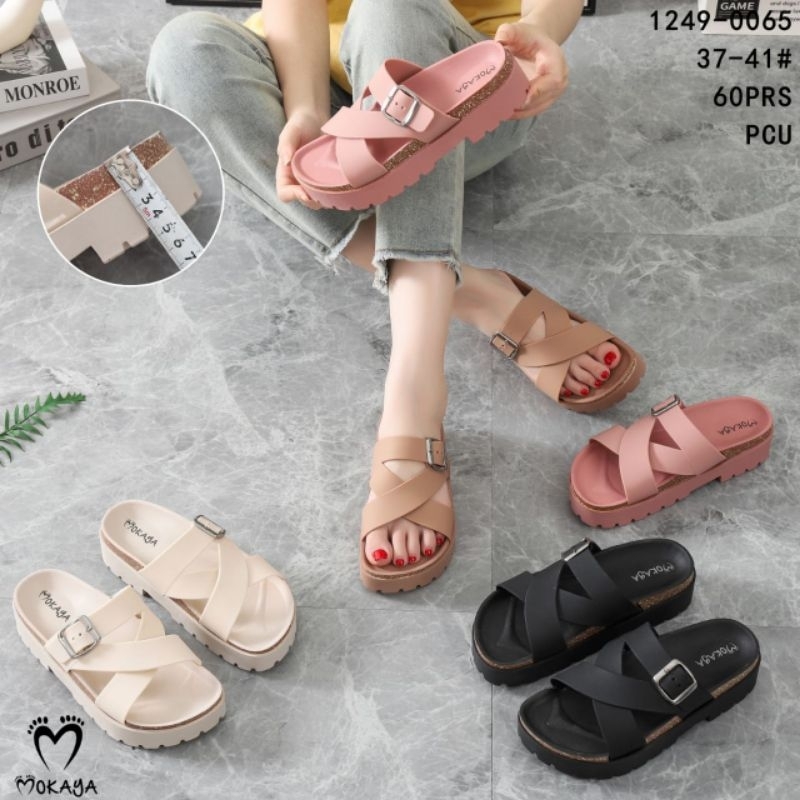 MOKAYA Sandal Jelly Imfort Wanita Dewasa Sandal Selop Perempuan Terbaru