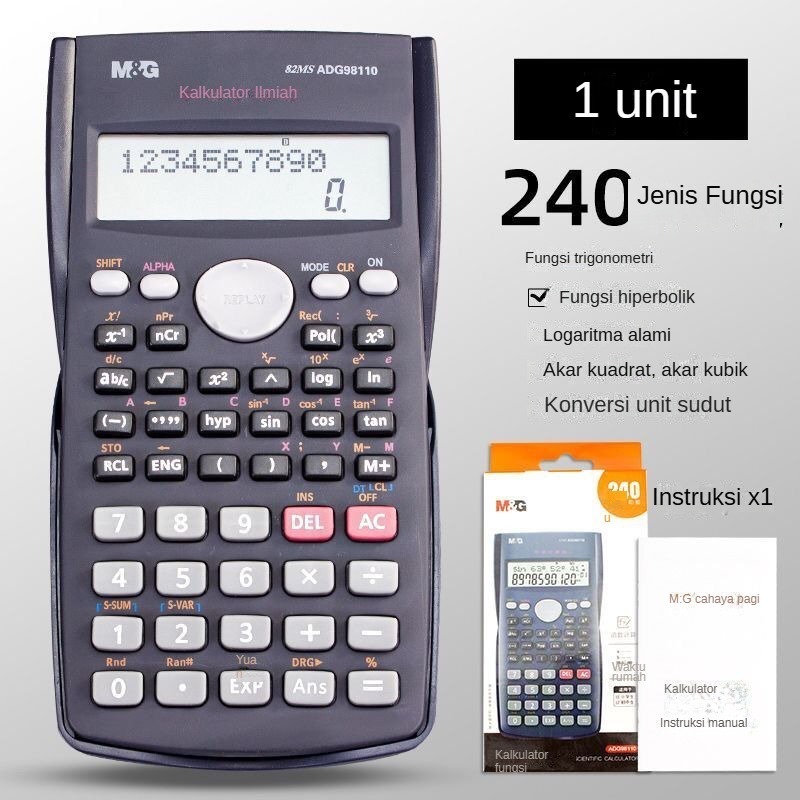 

Kalkulator M&G untuk keperluan kantor, khusus untuk akuntansi, wajib dimiliki untuk ujian masuk perguruan tinggi, dan kalkulator fungsi matematika/晨光函数计算器