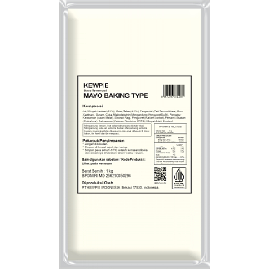 

HG Kewpie Sauce Mayo Saus Mayonaise Baking Type 1 Ltr Asli Distributor Resmi