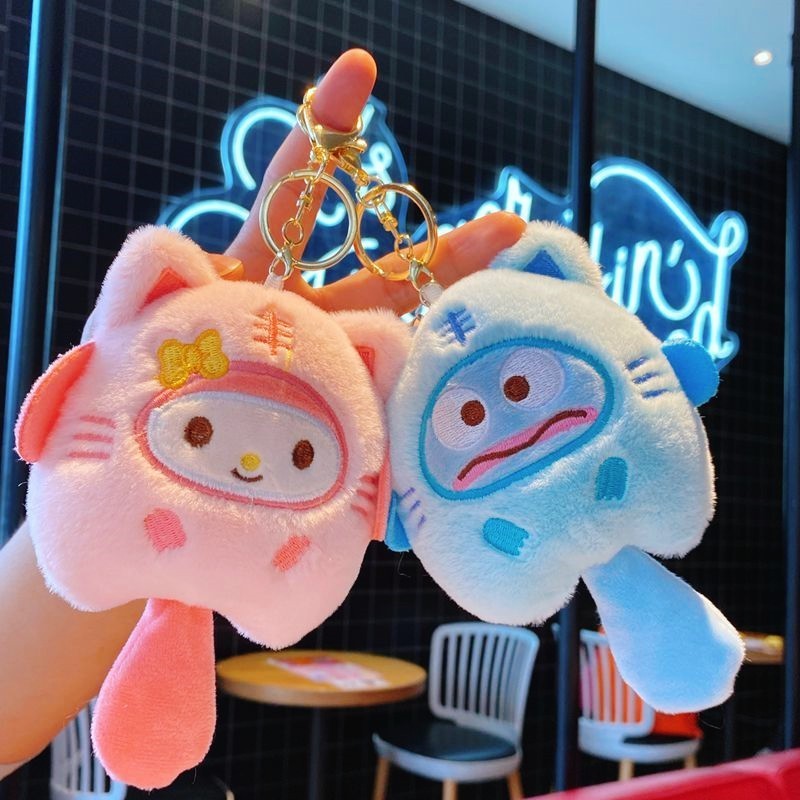 

GANTUNGAN KUNCI SANRIO KEYCHAIN BAG CHARM KARAKTER LUCU BULU KADO MAINAN ANAK STATIONERY