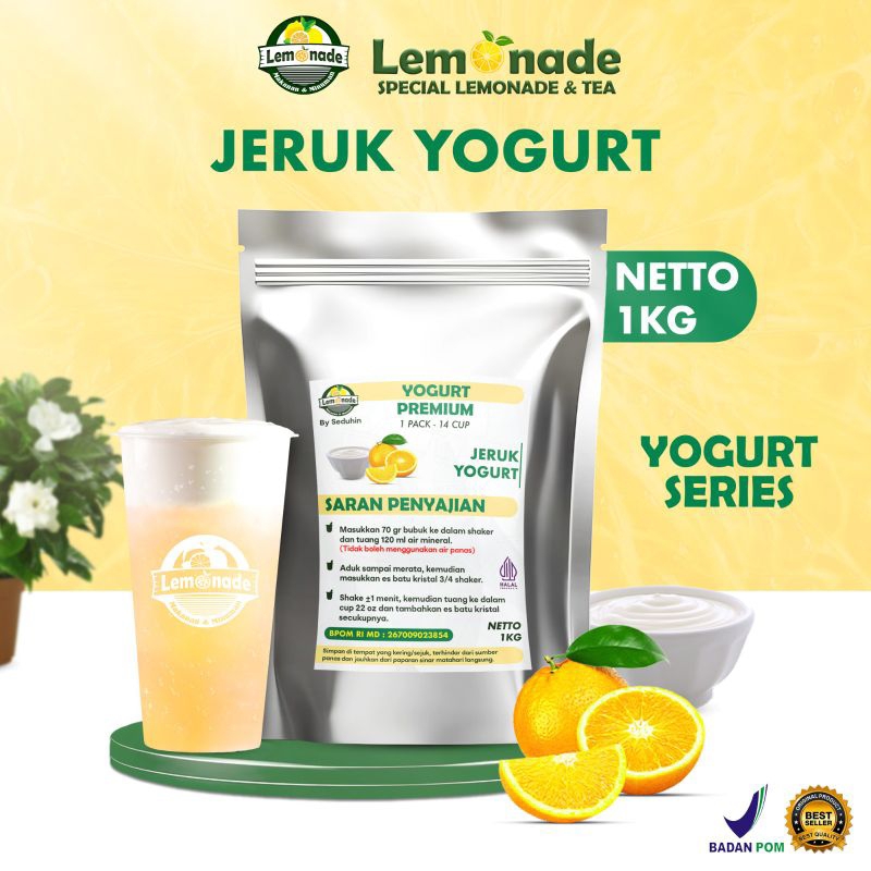 

Yogurt Bubuk Minuman Rasa - Jeruk 1KG / Bubuk Minuman Premium