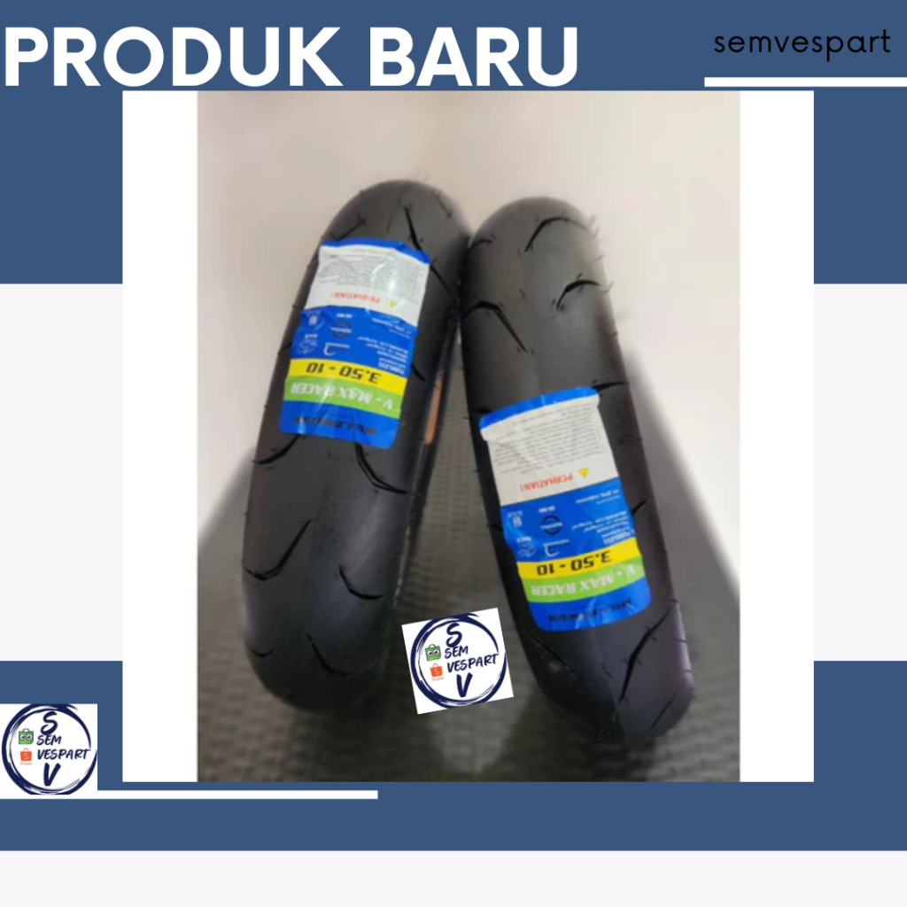 Paket Ban vespa r10 milenium kembang racing 3.50-10 original