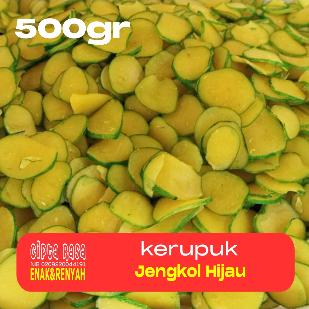 

KERUPUK RASA JENGKOL HIJAU KEMASAN 500GR