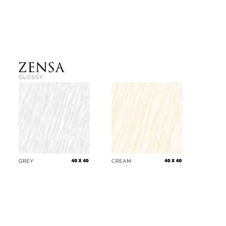 ASIA TILE FLOOR TILE ZENSA GLOSSY GREY 40X40