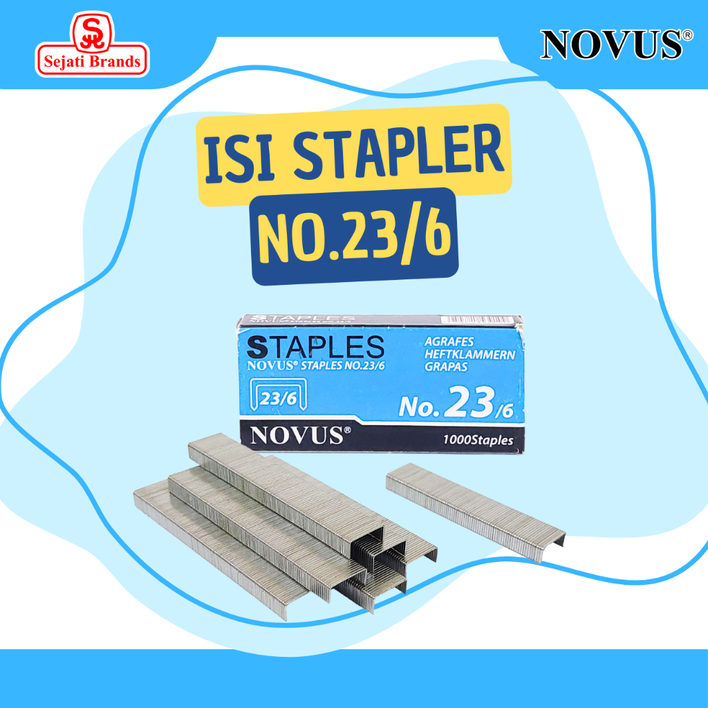 

Novus isi stapler Besar 23/6 - Staples 6 mm