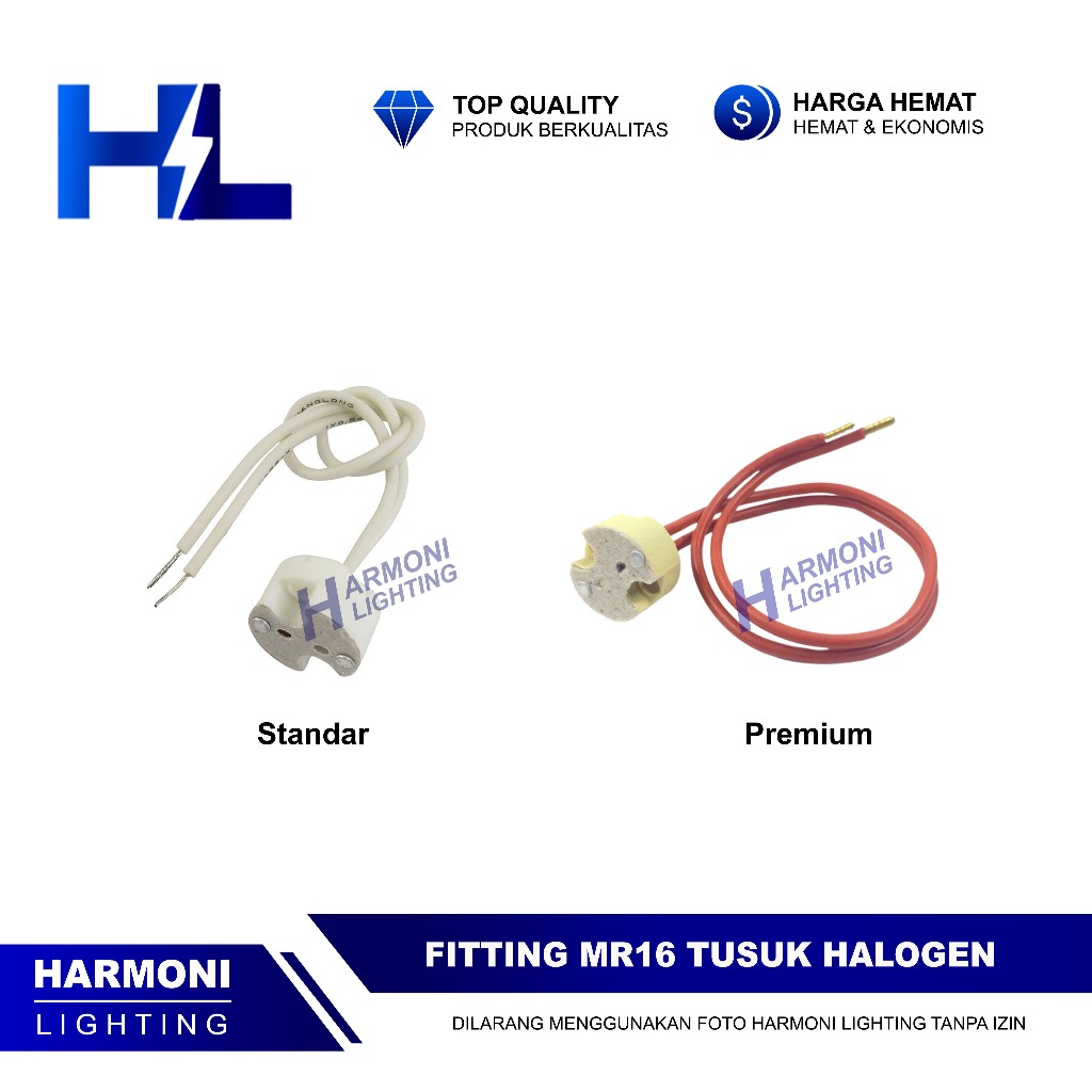 Fitting / Fiting MR16 Tusuk Lampu Bohlam Sorot LED