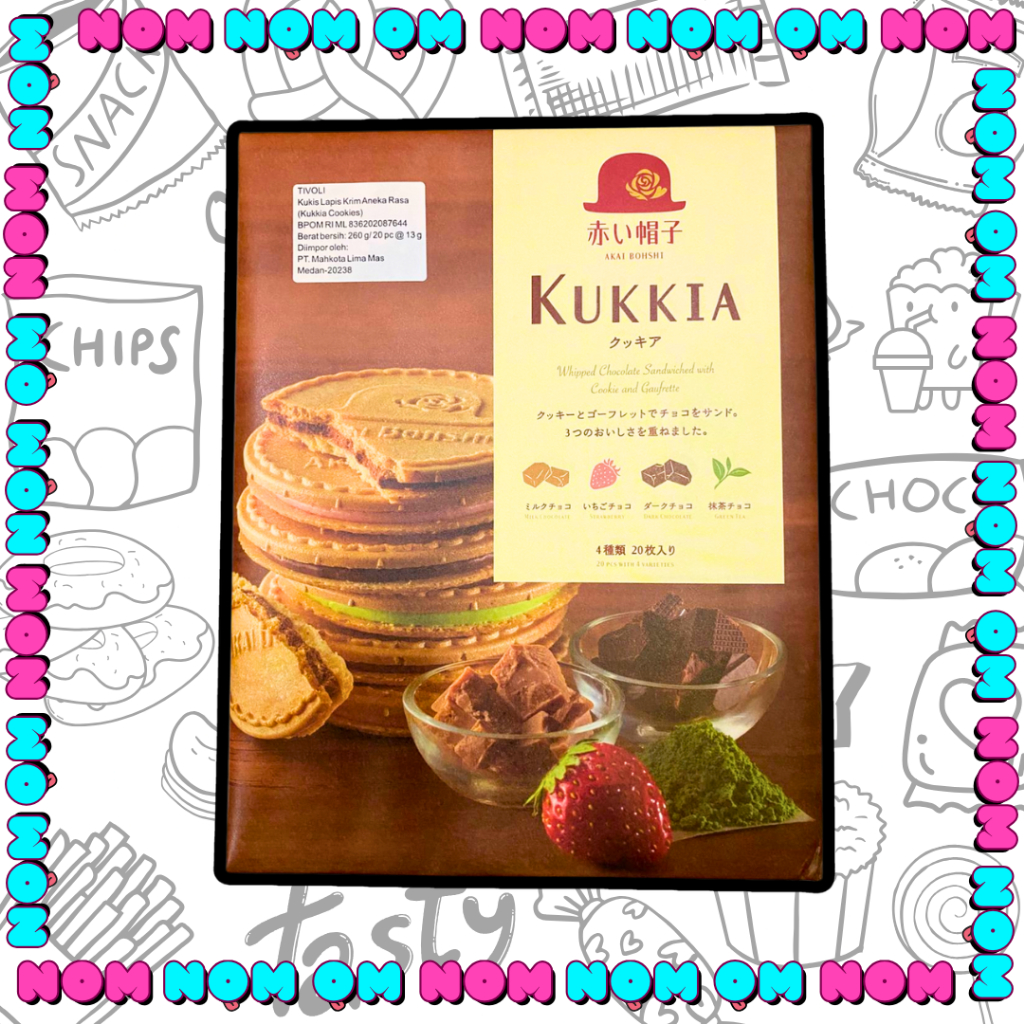 

Tivoli Kukkia Cookies 260gr (20pcs @13gr) / Snack Jepang / Biscuit Jepang