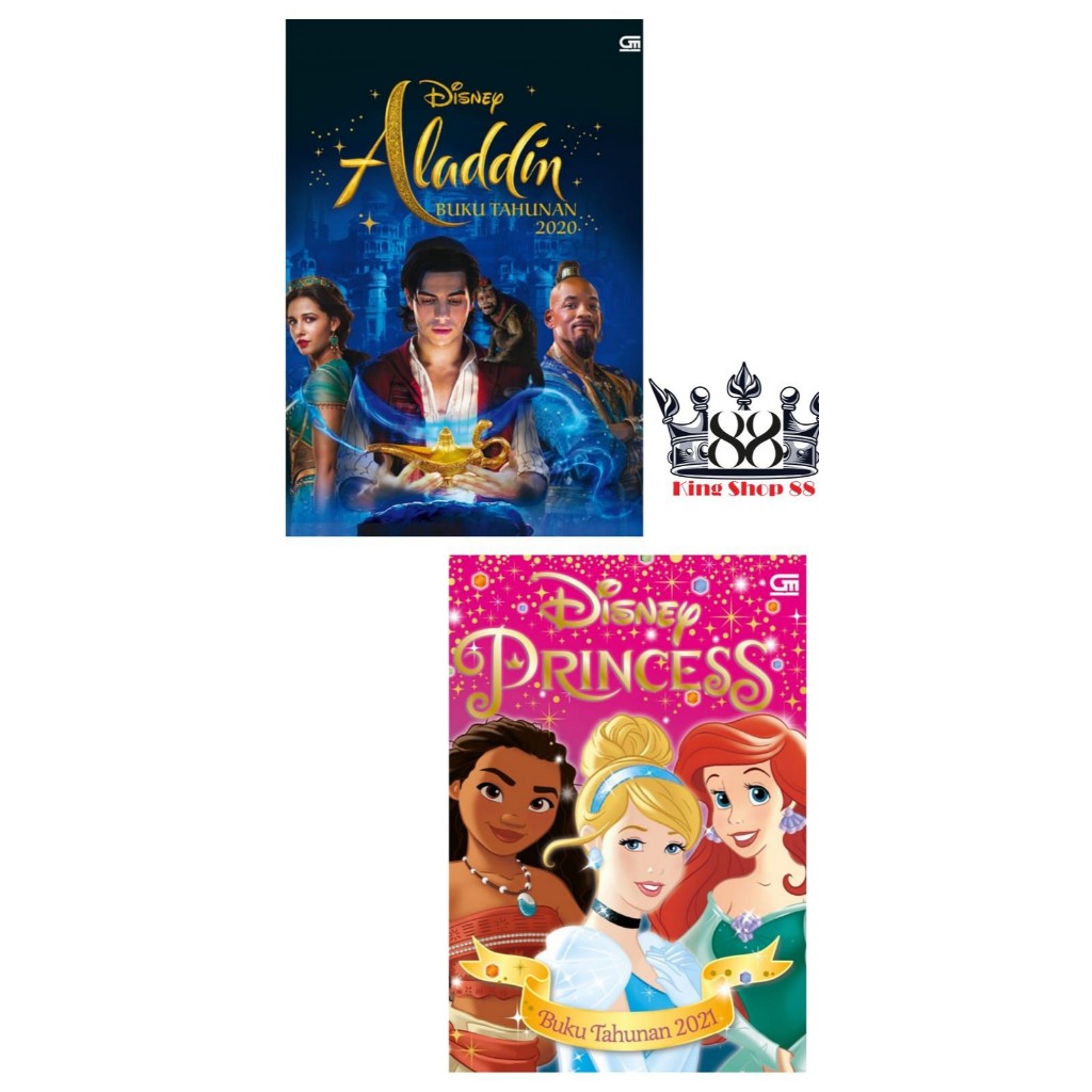 Buku cerita dan aktivitas Disney Frozen: buku tahunan 2019, Aladdin 2020, Princess 2021
