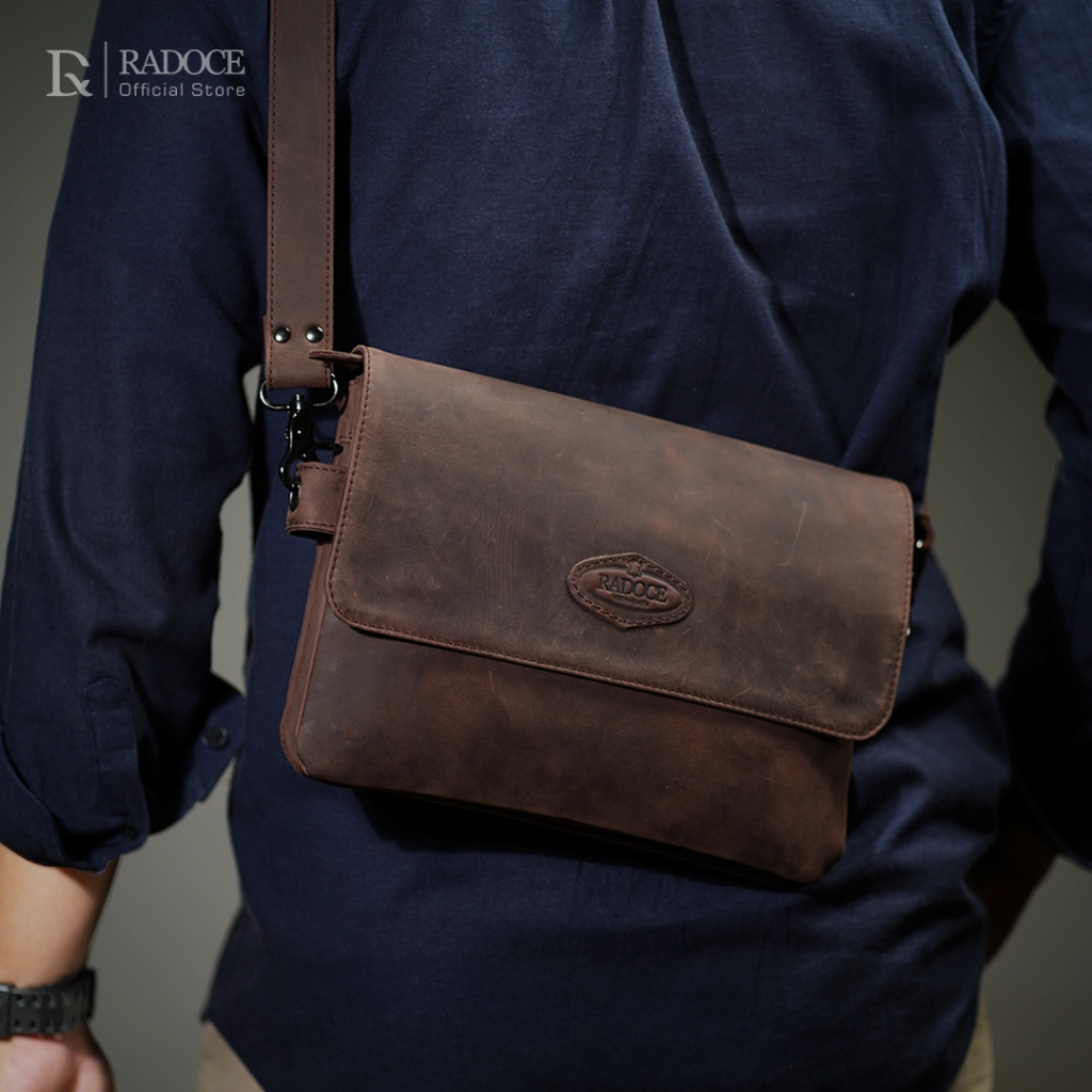 Radoce Bags - Selempang Pria - Tas Kulit Sapi Asli - TRESNA