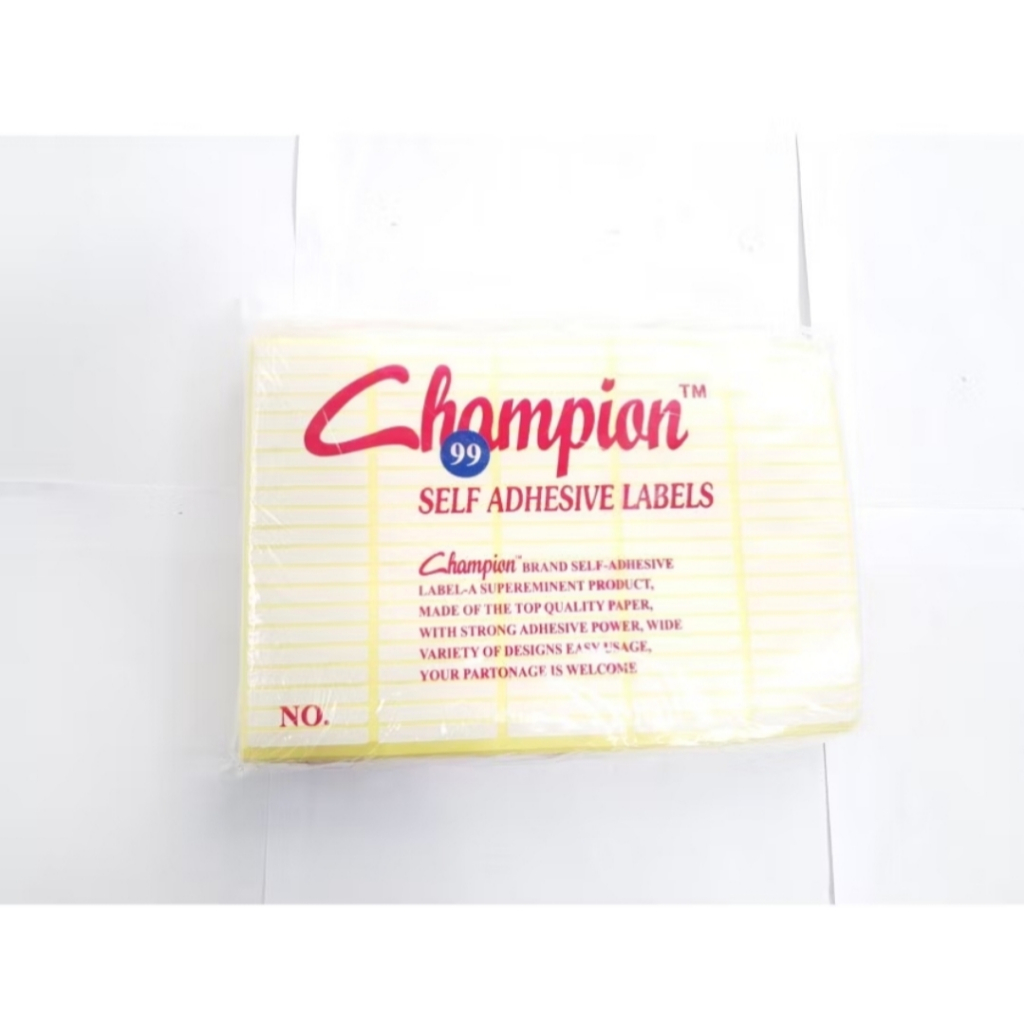 

Label Harga Champion No. 99 103 Polos - 5 x 34 mm