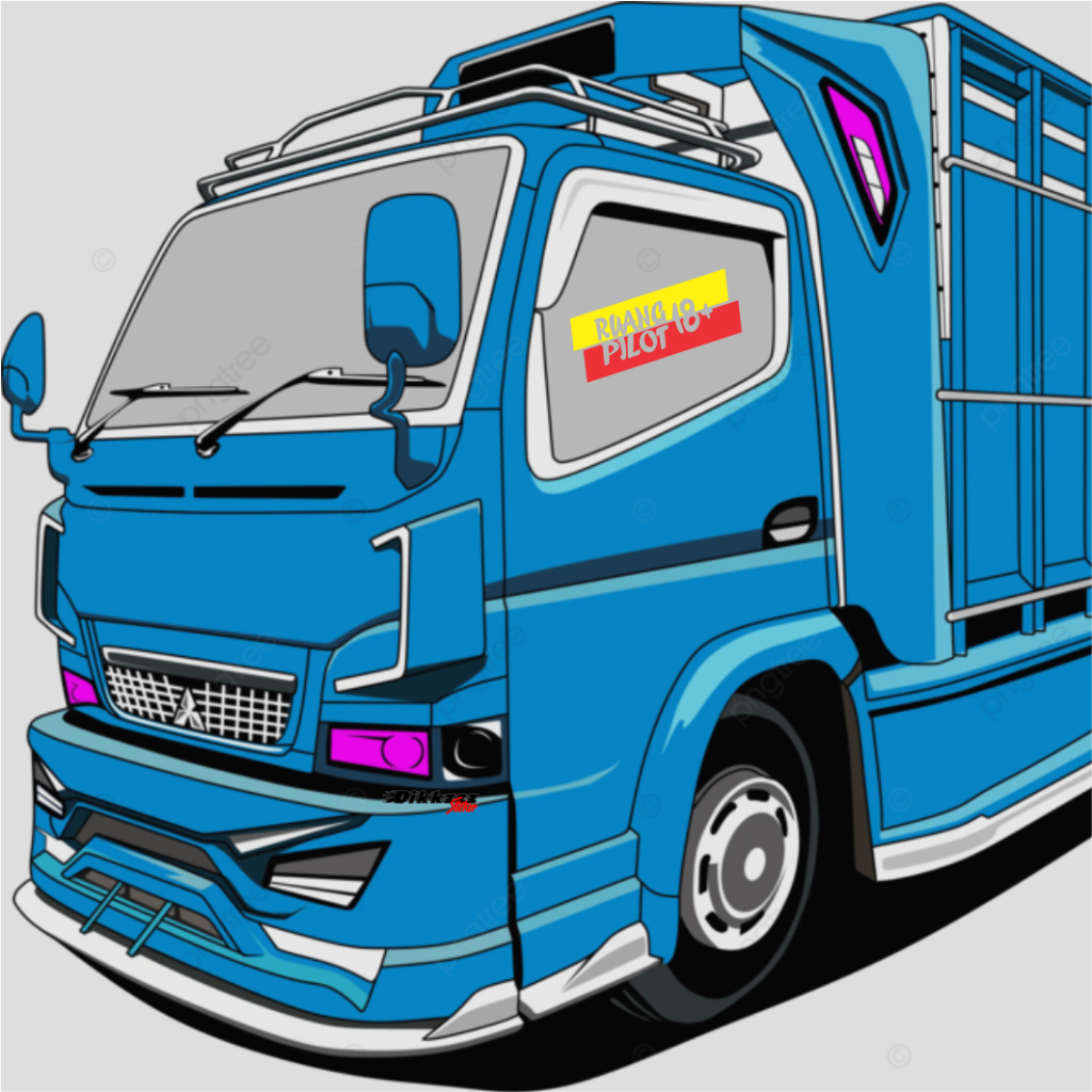 Stiker kaca samping mobil truk pickup stiker cutting variasi ruang pilot 18+ mobil truk pickup