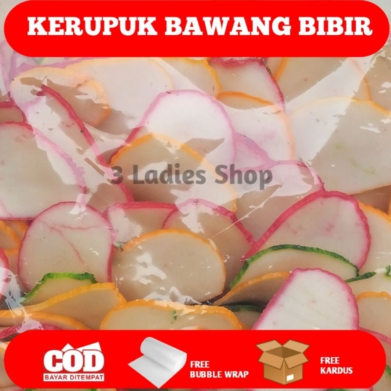 

Kerupuk Bibir Kerupuk Seblak / Kerupuk Bawang / Kerupuk Warna Warni Kemasan 250 Gram