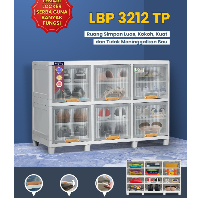 LEMARI NAPOLLY LOCKER BOX - LEMARI PAKAIAN PLASTIK SERBAGUNA - MEJA TV PLASTIK